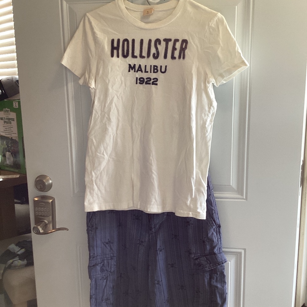 Boys size 14-Fall Creek Shorts / S Hollister t shirt